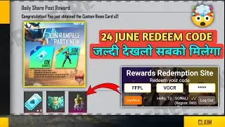 Free Fire 24 June Diamond Royal Voucher And Giant Bundal Redeem Code | Free Fire Redeem Code Today