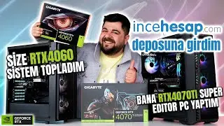 İNCEHESAP DEPOSUNA GİRDİM!!! - GIGABYTE RTX 4060 F/P HAZIR SİSTEM!