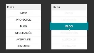 Crea un menú o lista con efecto hover 3d en HTML y CSS