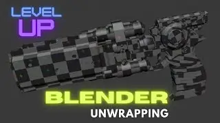 Blender uv unwrapping tutorial |  blender unwrapping tutorial / plazma gun project file free