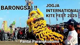 BARONGSAI MAHKOTA SUCI di JIKF 2025 | PANTAI PARANGKUSUMO YOGYAKARTA #festival #international 