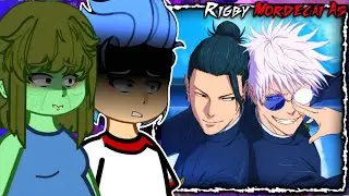 🇺🇸/🇪🇸/🇧🇷 Regular Show React to Rigby As Gojo & Mordecai As Geto - Gacha React