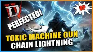 Diablo 4 - NEW BEST Toxic MASCHINEGUN SORCERER Build -  Perfected CHAIN LIGHTNING Build! BILLION DPS