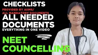 Councelling documents| All in one video| #neet25 #councelling #neet #mbbs