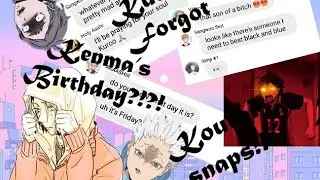 {Haikyuu Text}•{Kuroo Forgot Kenma's Birthday!?!?}•{Kourai Snaps!!}