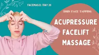 EASY FACE TAPPING/ ACUPRESSURE FACELIFT MASSAGE TUTORIAL (anti-aging, anti-stress) 