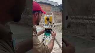 Layout of building using total station #civilengeenring #totalstationsurvey #layout