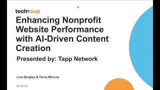 Enhancing Nonprofit Website Performance with AI Driven Content Creation