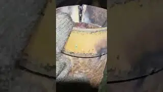 печь в гараж из 530 трубы часть 3