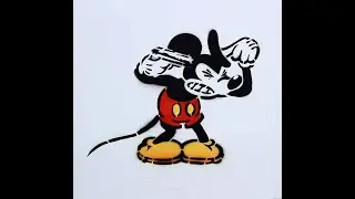Mickey Suicide Stencil Painting Demo Jeff Gillette