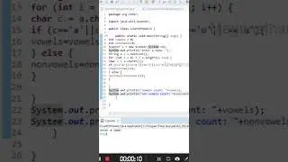 Number of vovewls #java #short #javaprogramming