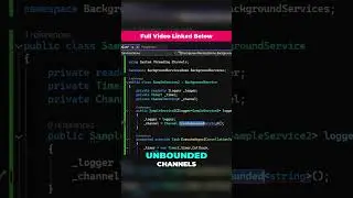 #dotnetcore Channels - Bounded & Unbounded - #dotnet
