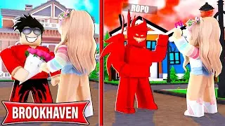 Pranking my GIRLFRIEND in Roblox Brookhaven...
