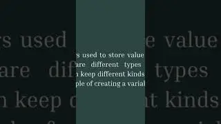 Variables in dart | #flutter #youtubeshorts