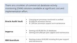 The Thrifty DBA’s Guide to Open Source Database Security Tools