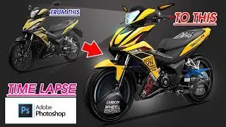BÉ BÚT|| GTR-175CC DESIGN PHOTOSHOP TIMEPLAPSE|| WINNER VÀNG PVD|