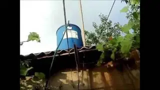 Вода с бочки +29 воздух в тени +31 вода в душе