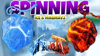 Spinning for the NEW Ice/Magma V2 Fruits! | Fruit Battlegrounds