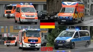 🇩🇪 Fire Department, Ambulance and (Federal) Police responding in Leipzig during EM2024! #1615