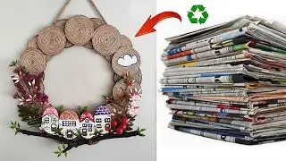 Creative Wreath Making with Newspaper: DIY Craft
