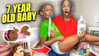 TREATING OUR DAUGHTER LIKE A BABY FOR 24 HOURS 🍼👶 | The Winning Fam