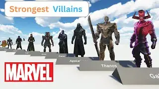 Strongest villains in MCU comparison in 3d | Strongest villains in Marvel | Strongest MCU villains