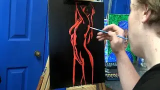 Painting Nude Woman (Red) (1 Hour Painting)