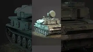 ZSU-23-4 Shilka Game 3D-Model Turntable
