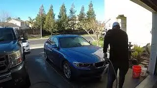 BMW 328i wash car time lapse