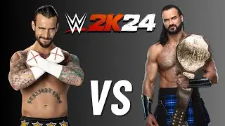 Simulating CM Punk VS Drew McIntyre in WWE 2K24