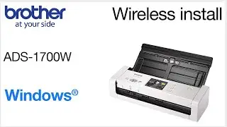 ADS1700W wireless setup from control panel - Windows