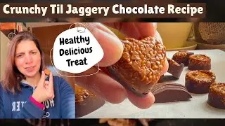 Healthy Til Gur Chocolate Recipe for Weight Loss | No Sugar Oil Free | Sesame Jaggery Choco Bites
