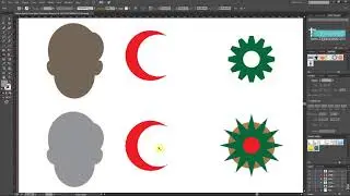 Illustrator Dersleri 20 - Illustrator Shape Builder Tool Şekil Oluşturma