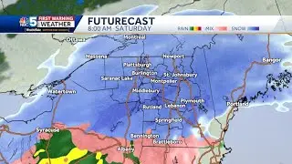 Snow timeline for Spring storm