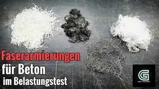 Different fiber reinforcements for concrete in load test