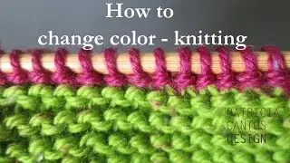 How to change color knitting