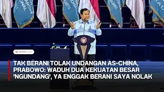 Tak bisa tolak undangan AS-China, Prabowo: Dua kekuatan besar ngundang, ya saya enggak berani nolak