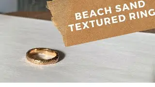 BEACH SAND TEXTURE RING