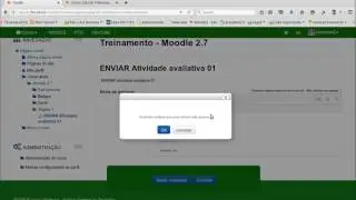 Enviando uma tarefa para o professor em um curso no Moodle