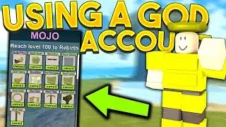 PLAYING On A GOD Player's ACCOUNT in Booga Booga... (ALL MOJOS UNLOCKED)