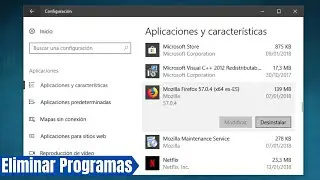 Como Eliminar Programas o Aplicaciones en WINDOWS ✅️