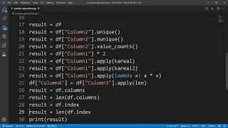Python - Pandas DataFrame Metotları