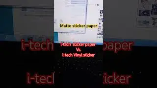making stickers using matte i-tech sticker paper #shorts #art