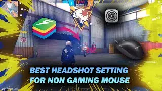 Bluestacks 5 Best Headshot Settings For Non Gaming Mouse | Best Headshot Settings 🎯 | 
