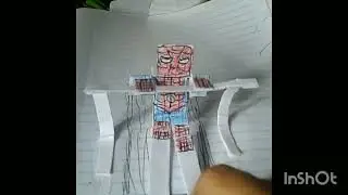 como fiz  um boneco do Homem aranha na academia