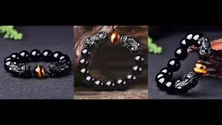 Magic Wealth & Success Obsidian Tiger Eye Pixiu Bracelet Review - Tiger Eye Pixiu Bracelet Benefits?