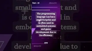 Why do people use lua..? #factoftheday #facts #programming #coding #shorts #tech