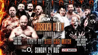 Lights Out Steel Cage Match - AEW Forbidden Door 2025 - Highlights