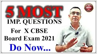 class 10 maths important questions, X CBSE Board Exam 2021