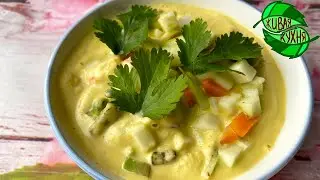 ZUCCHINI CREAM SOUP with almonds!